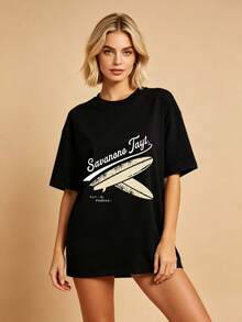Women T-Shirts - Black - View 1