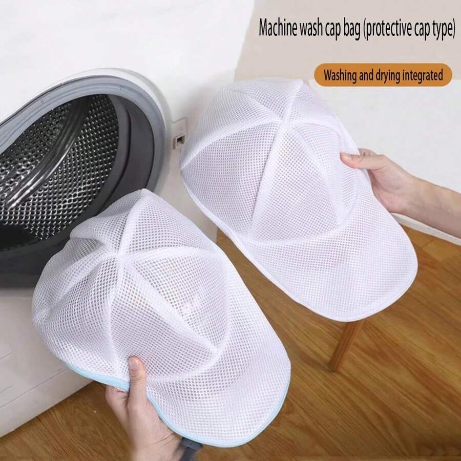 1pcs Hat Washer, Household Items, Laundry Accessories, Anti Deformation Hat Protection Frame, Sturdy, Durable Cap Shaper, Keep Baseball Cap Shape, Washing Cage For Hat Care, Home Laundry Tool, Hat Mold Holder, Christmas Gift, Reusable - View 1