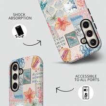 [24h Shipping From DE/FR/ES]KEKEME Phone Case: Two-In-One Phone Case With Fashionable Summer Floral Film, Suitable For Galaxy S26 S25 S24 S23 S22 S21 S21+ S21 Ultra Plus FE Edge S20 A15 A16 A17 A23 A32 A34 A35 A36 A52 A53 A54 A55 A56, Full Coverage Drop-Proof, Elegant And Simple, Unisex - 1 Piece Of Picture Color - View 5