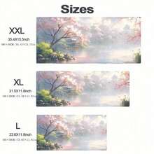 Japanese Landscape Theme Mouse Pad, Extra Large Size, Suitable For Office Computer Keyboard, Washable Rubber Material, Back To School Gaming Mouse Pad, Desktop Accessories, Office Supplies, Desk Accessories, Mouse Pad, Desktop Mouse Pad - Multicolor - View 7