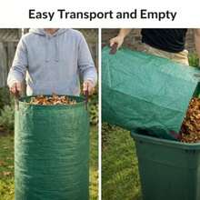 Gardzen - Bolsa de jardinería reutilizable y resistente, bolsa de residuos para césped o jardín - como en la imagen - Ver 5