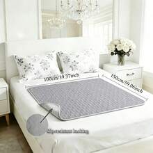 1pc Large Washable Waterproof Pad - New Light Gray - View 2