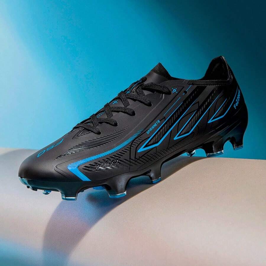 Unisex Anti-Slip High-Top Wear-Resistant Artificial Turf Football Cleats Sports Shoes - Black - View 1