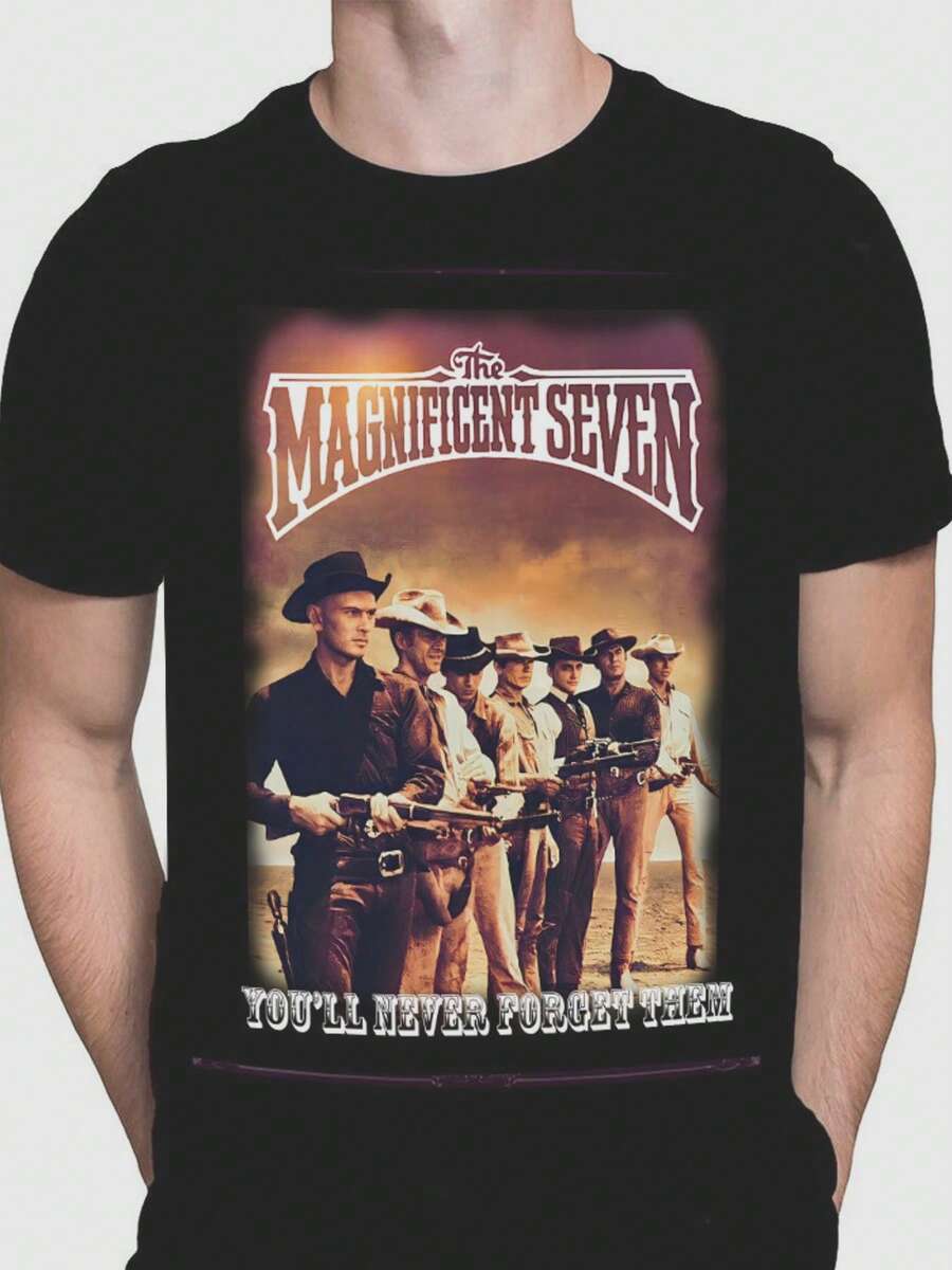 Men T-Shirts - 黑色 - 查看 1