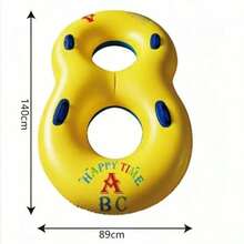 1pc 2-In-1 Double Person Thickened Adult Unisex Underarm Large Inflatable Swim Ring Float Life Buoy - Double Inflatable Swim Ring - View 8