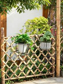 1/2/3Pcs Metal Hanging Planters - Perfect For Balcony, Garden, And Indoor Decor, Grow Succulents And Greenery On Hanging Racks - Multicolor - View 6