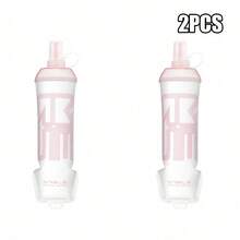 2 Buah Botol Air Olahraga Lipat WRELS, Botol Portabel untuk Gym, Kantung Air Minum Penting untuk Lari, Ideal untuk Lari Pria, Mendaki, dan Berkemah - MultiWarna - View 18
