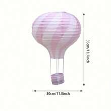 1pc Handmade Hot Air Balloon Paper Lantern Hanging Decor For Wedding, Bar, Shopping Mall, Kindergarten Corridor Decoration - Hot Air Balloon Paper Lantern - View 10