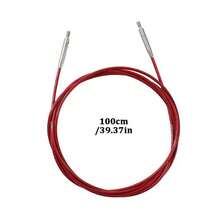 Detachable Interchangeable Circular Knitting Needles, Red Anodized Aluminum Needles With Detachable Flexible Cable (39.37inch), Smooth Rust-Resistant Circular Knitting Needles, Suitable For Scarves, Hats, Sweaters And DIY Yarn Knitting Projects - Crochet - View 8