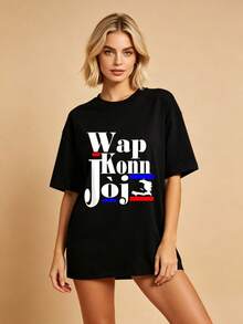 Women T-Shirts - 黑色 - 查看 4