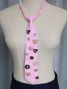 1pc Women's Tie-Free Necktie, Suitable For Casual, Street, Daily, Party, Gift - Multicolor - View 6