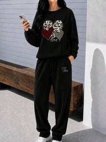 Women Two-Piece Outfits - Black - View 2
