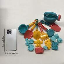 18-teiliges Kinder Strandspielzeug Set, Outdoor Spielzeug, Sommer Strand Zubehör, perfektes Geschenk für Urlaub, Thanksgiving, Schulanfang, Kindertag, Geburtstag - Verschiedenfarbig - Übersicht 10