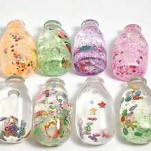 1pc Random Color Drift Bottle Soft Colorful Toy Stress Relief Bottle Christmas Halloween Easter Birthday Party Gift - Multicolor - View 4