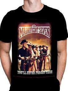 Men T-Shirts - 黑色 - 查看 7