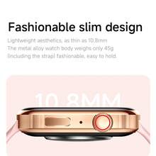 1pc 1.83-Inch Full Touch Screen Smart Watch, Unisex, Supports Wireless Calling, Message Notifications, Calorie And Distance Tracking, Multiple Sports Modes, Remote Camera, Music Control, Silicone Strap, Compatible With Android/IOS, Perfect Holiday Gift - Multicolor - View 6