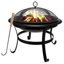 Garden Fire Pit, With Poker, Grill, Campfire, 54.5cm - A - View 6
