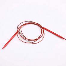 Detachable Interchangeable Circular Knitting Needles, Red Anodized Aluminum Needles With Detachable Flexible Cable (39.37inch), Smooth Rust-Resistant Circular Knitting Needles, Suitable For Scarves, Hats, Sweaters And DIY Yarn Knitting Projects - Crochet - View 5