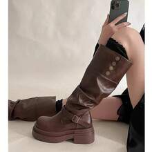 Women Knee-High Boots - Black - View 8