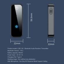 KZ 二合一蓝牙5.3无线适配器，3.5mm AUX接口，HiFi立体声多功能音频接收器/发射器，适用于汽车、电视、电脑、音箱、耳机，支持免提通话 - 黑色 - 查看 10