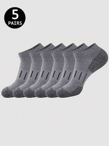5/10/20 Pairs Men's Sports Letter Socks, Comfortable Soft Breathable Athletic Socks, Casual Running Socks - Multicolor - View 15
