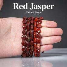 10x14mm AA Natural Stone Faceted Red Jasper Waterdrop Shape Loose Spacer Beads For Jewelry Making DIY Gorgeous Bracelets Necklace Earrings Accessories - Beads - View 5