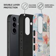 [24h Shipping From DE/FR/ES]KEKEME Phone Case: Two-In-One Phone Case With Fashionable Summer Floral Film, Suitable For Galaxy S26 S25 S24 S23 S22 S21 S21+ S21 Ultra Plus FE Edge S20 A15 A16 A17 A23 A32 A34 A35 A36 A52 A53 A54 A55 A56, Full Coverage Drop-Proof, Elegant And Simple, Unisex - 1 Piece Of Picture Color - View 2