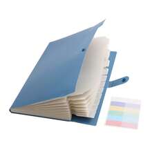 A4 Macaron Color Accordion File Folder, Solid Color 12-Pocket Document Organizer, Insert Paper Storage Folder, Suitable For Student Exam Paper Storage - Multiple Styles - View 14