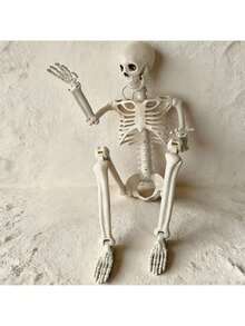 Halloween Skeleton, Large Detachable And Movable Skeleton, Haunted House Decoration, Halloween Party Decoration, Holiday Home Decor, Horror Theme Party Decoration, Halloween Ornament - Multicolor - View 3