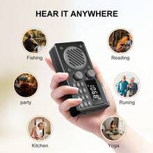 Radio Multi-Band FM/AM/SW, Radio Portabel, Mati Otomatis Cerdas, Dapat Diisi Ulang, Daya Tahan Baterai Lama, Perangkat Radio Multifungsi, Cocok untuk Penggunaan di Luar Ruangan, Rumah, dan Keadaan Darurat - View 10