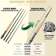Portable Telescopic Carbon Fiber Fly Fishing Rod For Trout Bass, Can Be Shrunk To 45cm - Multicolor - View 3