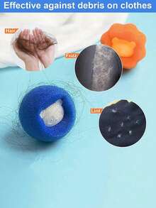 20/12/10/6/3/1pc Reusable Pet Hair Remover Balls, Suitable For Washing Machine And Dryer, Cute Pet Hair Removal Tool, Suitable For Cat And Dog Owners, Can Remove Hair/Lint From Clothes - Multicolor - View 7
