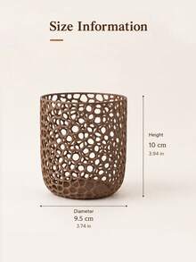 Modern Minimalist Cut-Out Pen Holder-A Stylish, Nordic-Style Desktop Organizer Featuring A Spacious Capacity And A Breathable Cut-Out Design. Ideal For Storing Writing Instruments; The Packaging Has Been Fully Upgraded And Reinforced.Holiday - One Size - View 4