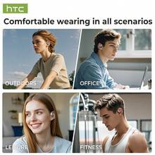 [Sports Wireless Earbuds]HTC New Open-Ear Sports Earphones, Stable Fit And Secure Wear, High-Definition Sound Quality, Full-Color LCD Touch Screen, Comfortable Fit For All-Day Wear, BT6.0 Fast Response, Suitable For Running, Cycling, Outdoor, Commuting, Travel And More - View 4