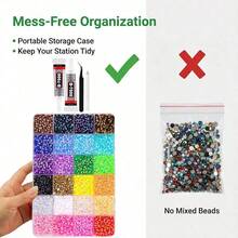 24 Colors Transparent Resin Rhinestone Set, Multi-Color Rhinestones With Precision Tweezers And DIY Glue, Suitable For DIY Fashion Accessories, Cups, Book Diamond Decoration - Sparkling Craft Materials, Diamond Painting, Colorful Set - View 4
