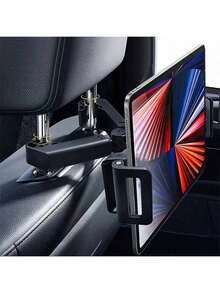 Car Headrest Back Seat Tablet Holder, Telescopic Foldable Car Phone Mount, Universal For Rear Seat 4.7-13 Inch Tablets , Long-Distance Movie Watching Bracket - Multicolor - View 1