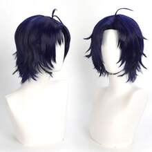 Yewell Blue Cosplay Wig Role-Playing Headgear Daily Series Japanese Cosplay Headgear Series Multi-Style Interpretation Of Cartoon Anime Suitable For Private Parties Daily Role-Playing Halloween - Navy Blue - View 3