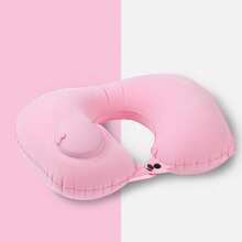 Inflatable Pillow, Portable Travel Neck Pillow, Pressure-Inflated U-Shaped Pillow, Space-Saving - Multicolor - View 5
