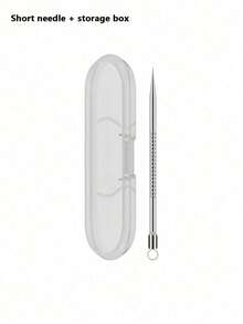 Ultra-Fine Blackhead Needle, Suitable For Normal Skin, Acne Removal Tool, Elegant Design, Beauty Salon Facial Care Tool, Comes With Storage Bag - Multicolor - View 5
