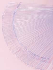 50/10 Colors Transparent Nail Art Fan-Shaped Color Palette - Clear - View 3