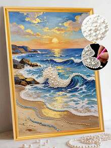Pearl Painting, Diamond Painting Art Crafts, Mosaic Decoration Craft Wall Art Ornaments, Home Decoration Diamond Painting, DIY Your Own Wall Art, Enjoy The Fun Of Doing It, The Best Gift For Family And Friends - A - View 3