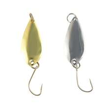 Spoon Metal Spinner Bait Lure Single Hook Micro Fishing Spoon Lure Gold Silver Color For Trout Bass Freshwater Casting Fishing Tackle - Multicolor - View 2