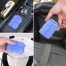 1pc Travel Pill Box, Portable Foldable Small Medicine Box, Daily Medicine Storage Box, Suitable For Storing Pills, Jewelry, Accessories, Can Be Put In Travel Bag Or Pocket,Back To School - Multicolor - View 4