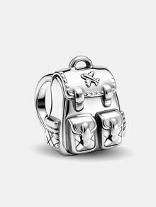 1 Piece Of Fashionable 925 Sterling Silver Mushroom Bead With Diamonds, Suitable For Women's Bracelets And DIY Jewelry Making - Style 1 - View 14