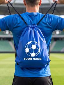 Tas Serut dengan Nama Kustom, Ransel Sepak Bola yang Dipersonalisasi, Ransel Serut Grosir, Hadiah Tim, Tas Olahraga Sekolah, Perlengkapan Perkemahan Sepak Bola, 1/3/5 buah - MultiWarna - View 7