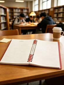1本/4本 入學季純色雙螺旋線圈筆記本，厚實線格簡約硬殼平鋪學生筆記本，適用教室、辦公室、學習文具校園用品 - 多款 - 查看 5