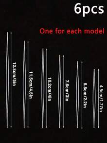 6/10/20 Piece Beading Needle Set, 6 Types Of Large Eyeball Needles, Foldable Handmade Jewelry Making Beading Needles - Multicolor - View 16