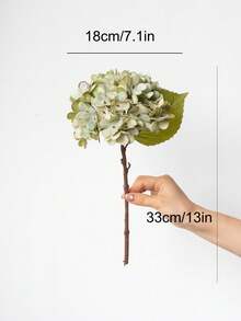 1PC Artificial Hydrangea Flower, Minimalist Home Decor, Wedding Photography Prop, Faux Flower - Multicolor - View 3