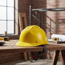 Protective Helmet - A-yellow Adjustable - View 9