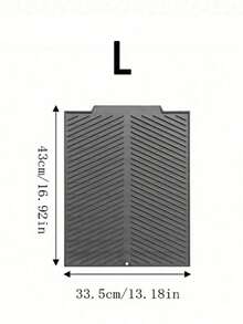 Silicone Dish Drying Mat, Extra Wide Design, Non-Slip Kitchen Countertop Drainage Mat, Suitable For Plates, Bowls, Cookware, Soft Durable And Odor-Resistant - Type B - View 10